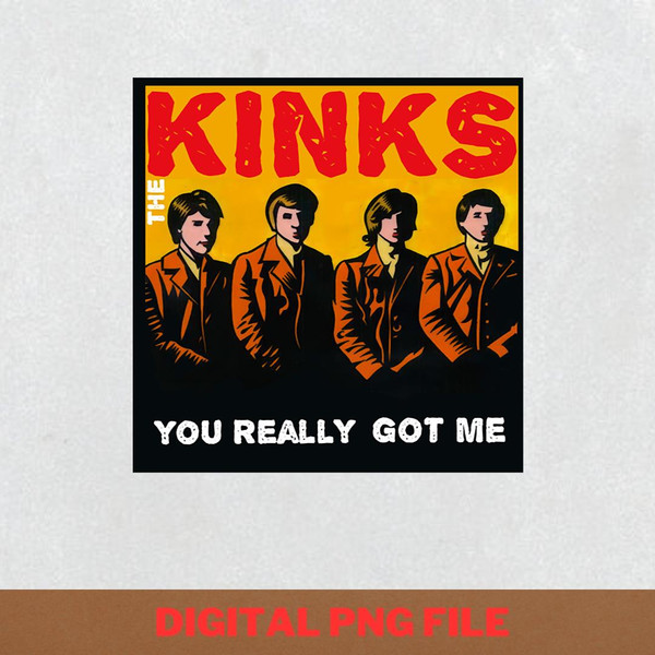 The Kinks Band Endurance PNG, The Kinks Band PNG, The Kinks Logo Digital Png Files.jpg