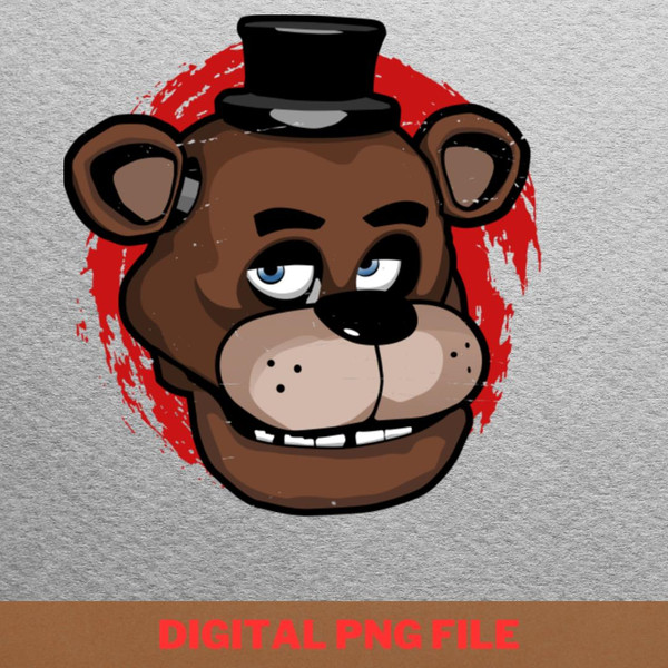 Freddy Fazbear Eerie Entertainer PNG, Showbiz Pizza PNG, Freddy Fazbear Digital Png Files.jpg