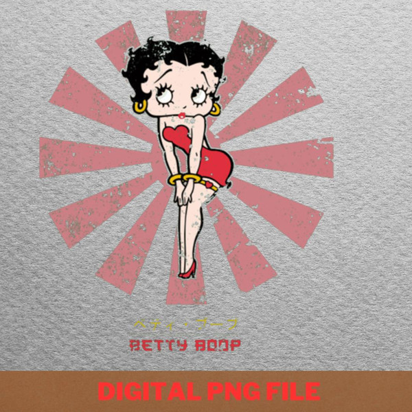 Betty Boop Retro Japanese - Betty Boop Captivating Charm PNG, Betty Boop PNG, Patent Image Digital Png Files.jpg