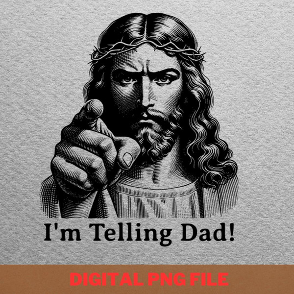 Jesus Meme Saintly Sniggers PNG, Jesus Meme PNG, Jesus Christ Digital Png Files.jpg