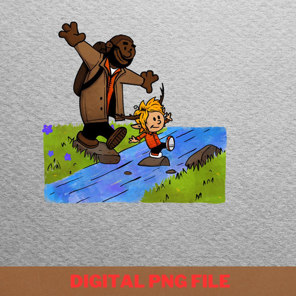 Calvin And Hobbes Family Fun PNG, Calvin and Hobbes PNG, Bill Watterson Digital Png Files.jpg