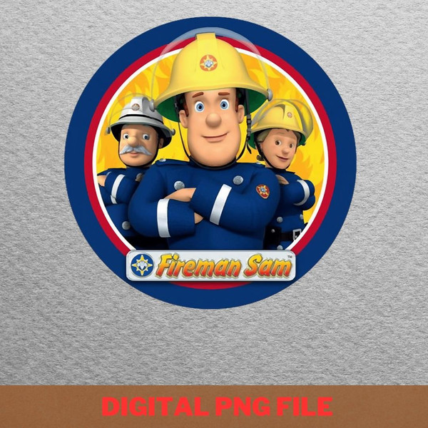 Fireman Sam Leadership Values PNG, Fireman Sam PNG, Kids Tv Show Digital Png Files.jpg