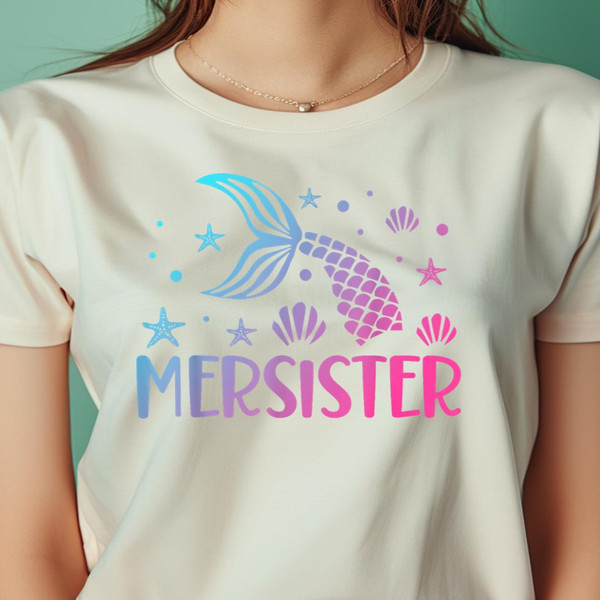 Sister Of The Mermaid Birthday Mermaid Birthday Mersister PNG, The Little Mermaid PNG, under the sea Digital Png Files.jpg