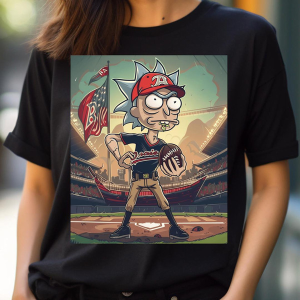 Rick And Morty Vs Atlanta Braves Space Bat Strikes PNG, Rick And Morty PNG, Atlanta Braves Digital Png Files.jpg