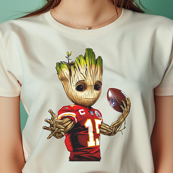 Groot Celebrates With Chiefs PNG, Groot PNG, Chiefs Logo Digital Png Files.jpg