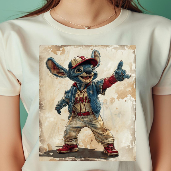 Stitch Vs Boston Red Sox Alien At-Bat Adventure PNG, Stitch PNG, Boston Red Sox Digital Png Files.jpg