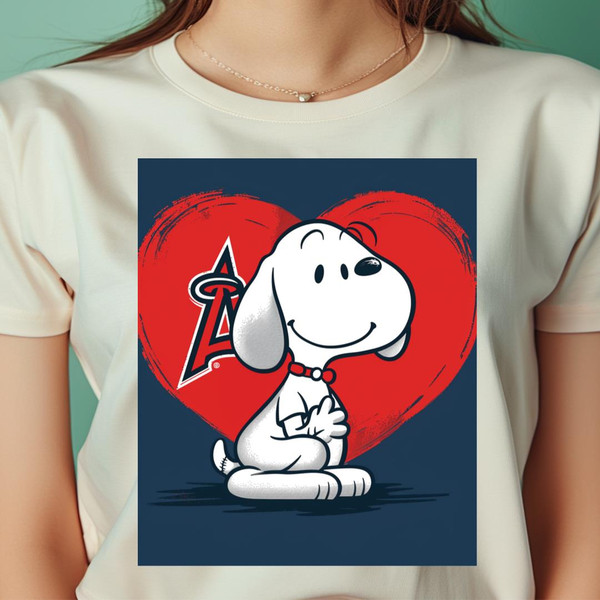 Snoopy Vs Los Angeles Angels Classic Canine Clash PNG, Snoopy PNG, Los Angeles Angels Digital Png Files.jpg