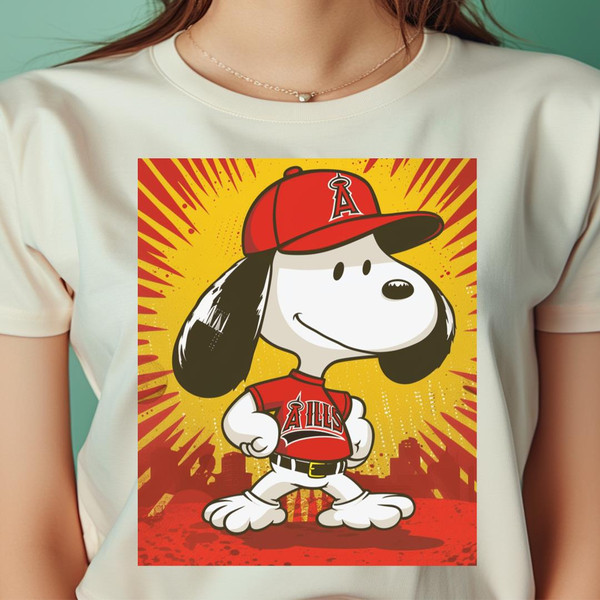 Snoopy Vs Los Angeles Angels Pitching Pooch Prowess PNG, Snoopy PNG, Los Angeles Angels Digital Png Files.jpg