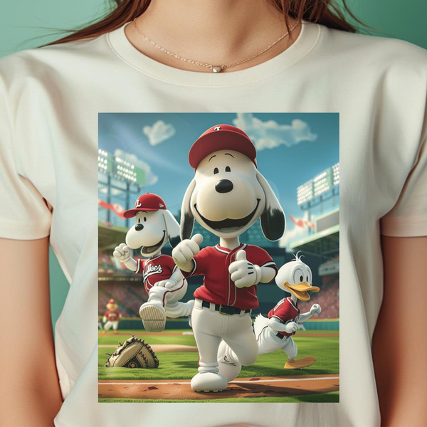 Snoopy Vs Los Angeles Dodgers Mascot Match PNG, Snoopy PNG, Los Angeles Dodgers Digital Png Files.jpg