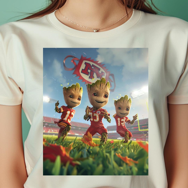 Groot Marches With Chiefs PNG, Groot Vs Chiefs Logo PNG, Chiefs Logo Digital Png Files.jpg
