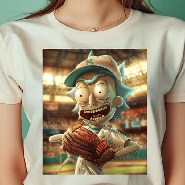 Rick And Morty Vs Miami Marlins Time Warp Toss PNG, Rick And Morty PNG, Miami Marlins Digital Png Files.jpg
