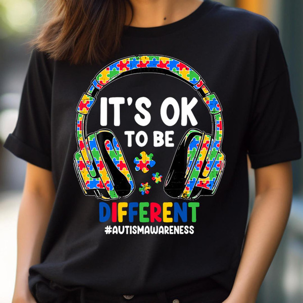 Autism Awareness Headphones Kids, For Those Who Believe Its Ok To Be Different PNG, Its Ok To Be Different PNG.jpg