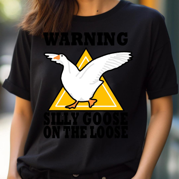 Warning, Silly Goose - Enthusiastic Funny Duck PNG, Funny Duck PNG.jpg