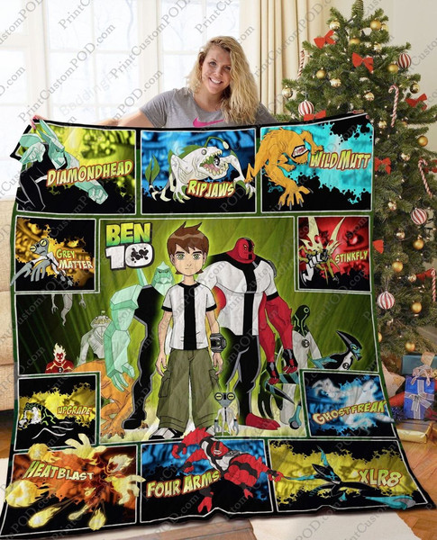 Ben 10 Sherpa Fleece Quilt Blanket BL0076 - Wisdom Teez.jpg