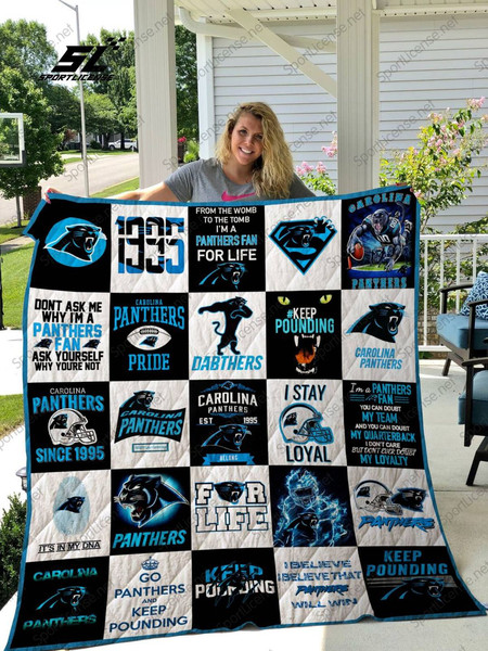 Carolina Panthers Sherpa Fleece Quilt Blanket BL0270 - Wisdom Teez.jpg