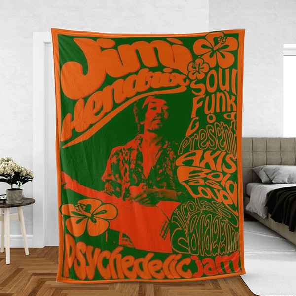 Jimi Hendrix Axes Bold as Love Music Legends Lover Sherpa Fleece Quilt Blanket BL1723 - Wisdom Teez.jpg