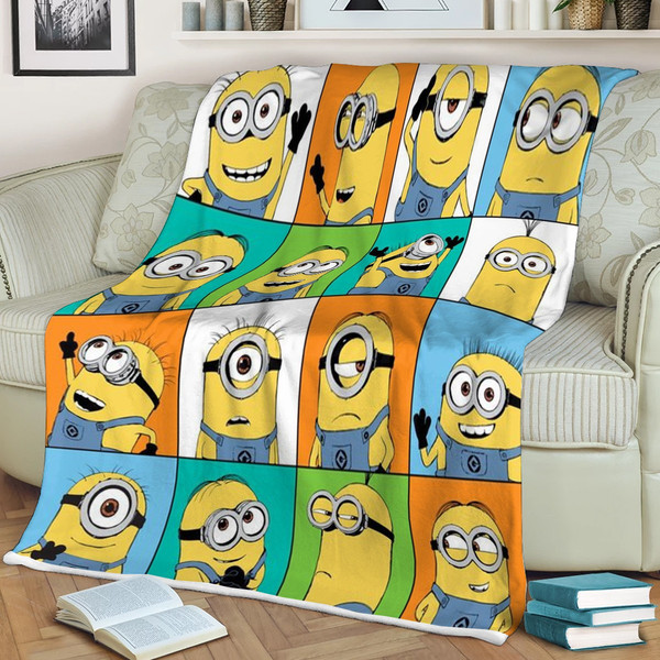 Minions Despicable Me Sherpa Fleece Quilt Blanket BL2263 - Wisdom Teez.jpg