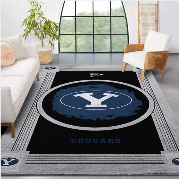 Byu Cougars Ncaa Team Logo Nice Gift Home Decor Rectangle Area Rug.jpg