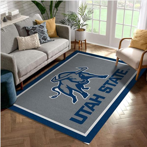 College Spirit Utah State Sport Area Rug Team Logo Family Gift US Decor.jpg