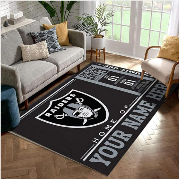 Customizable Las Vegas Raiders Wincraft Personalized Nfl Area Rug Living Room And Bedroom Rug Us Gift Decor.jpg