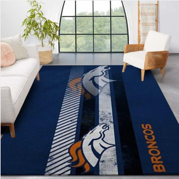 Denver Broncos Nfl Team Logo Nice Gift Home Decor Rectangle Area Rug.jpg