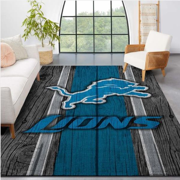Detroit Lions Nfl Team Logo Wooden Style Style Nice Gift Home Decor Rectangle Area Rug.jpg