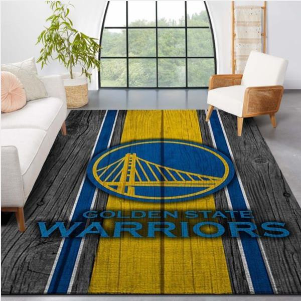 Golden State Warriors Nba Team Logo Wooden Style Nice Gift Home Decor Rectangle Area Rug 1.jpg