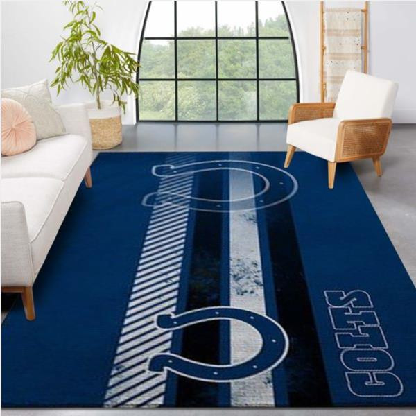 Indianapolis Colts Nfl Team Logo Nice Gift Home Decor Rectangle Area Rug.jpg