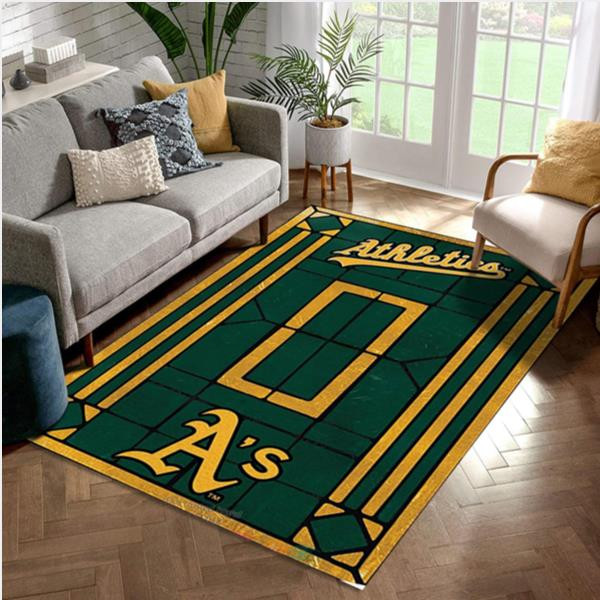 MLB Oakland Athletics Area Rug For Sport Lover Bedroom Rug Home US Decor.jpg