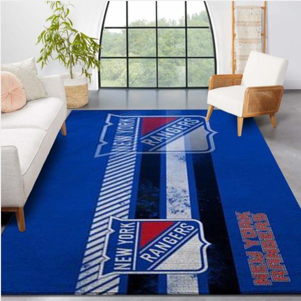 New York Rangers Nhl Team Logo Nice Gift Home Decor Rectangle Area Rug.jpg