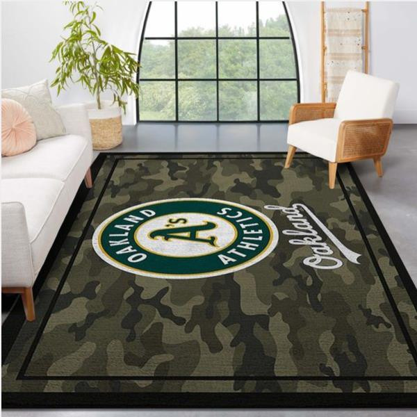 Oakland Athletics Mlb Team Logo Camo Style Nice Gift Home Decor Rectangle Area Rug.jpg