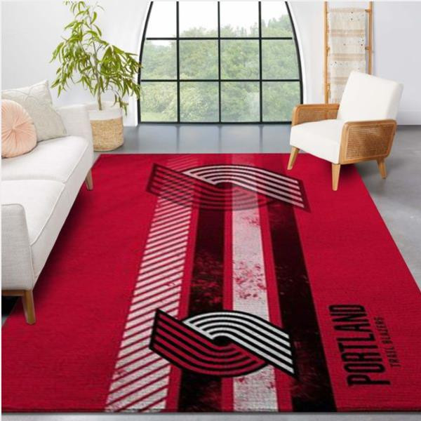 Portland Trailblazers Nba Team Logo Nice Gift Home Decor Rectangle Area Rug.jpg