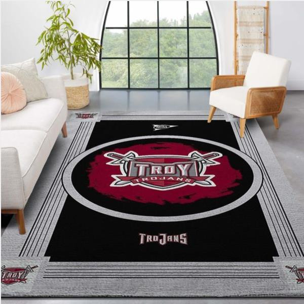 Troy Trojans Ncaa Team Logo Nice Gift Home Decor Rectangle Area Rug.jpg