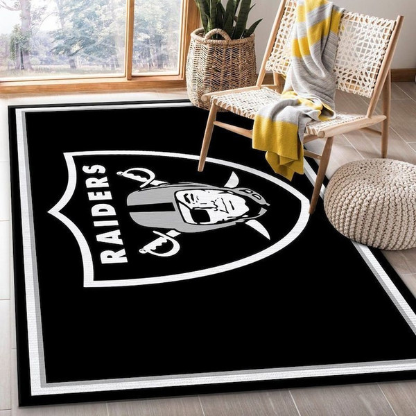 Las Vegas Raiders Nfl 18 Area Rug Living Room And Bed Room Rug Rug Rectangle Carpet1.jpg