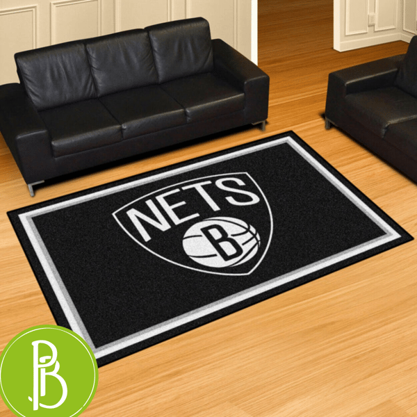Brooklyn Nets Nba Plush Rug Comfortable And Stylish For Nba Fans - Print My Rugs.jpg