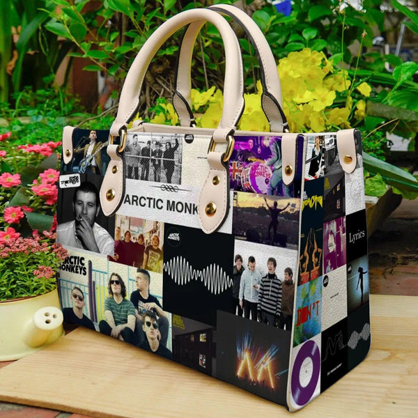 Arctic Monkeys Women Leather Hand Bag, Arctic Monkeys HandBag,Music Band Bag,Gift For Fan,PU Handbag,Gift For Fan,Custom Bag,Woman Shoulder-1.jpg