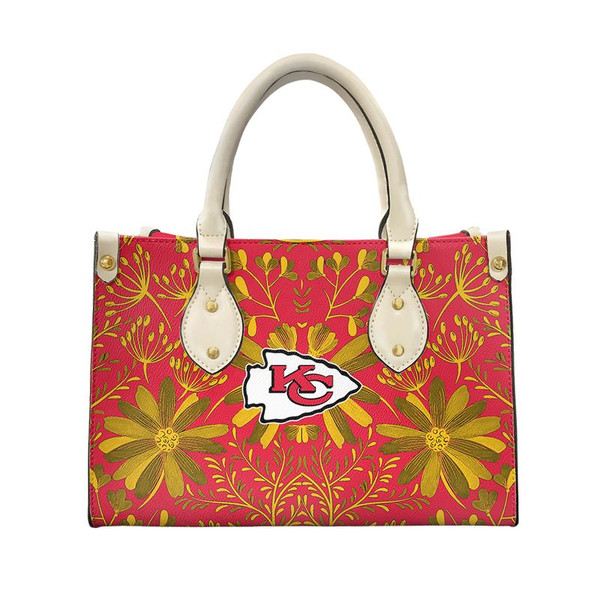 Kansas City Chiefs Flower Pattern Limited Edition Fashion Lady Handbag New043010 - ChiefsFam 2.jpg