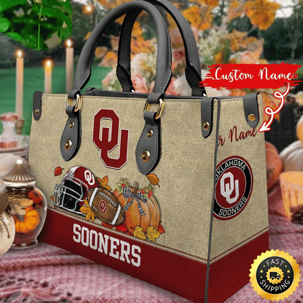 NCAA Oklahoma Sooners Autumn Women Leather Bag.jpg