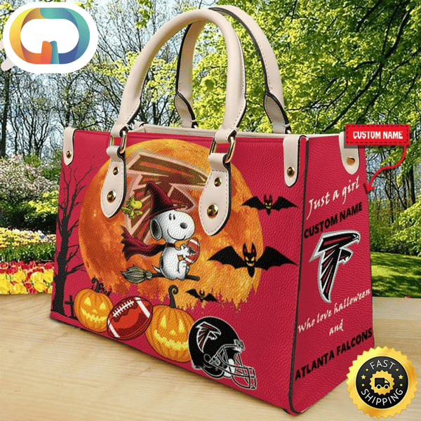 Atlanta Falcons NFL Snoopy Halloween Women Leather Hand Bag.jpg