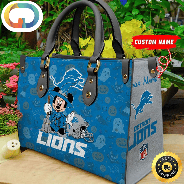 Detroit Lions NFL Minnie Halloween Women Leather Hand Bag.jpg