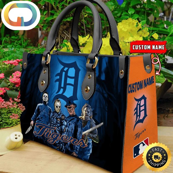 Detroit Tigers MLB Halloween Women Leather Hand Bag.jpg