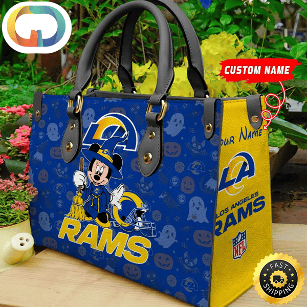 Los Angeles Rams NFL Minnie Halloween Women Leather Hand Bag.jpg
