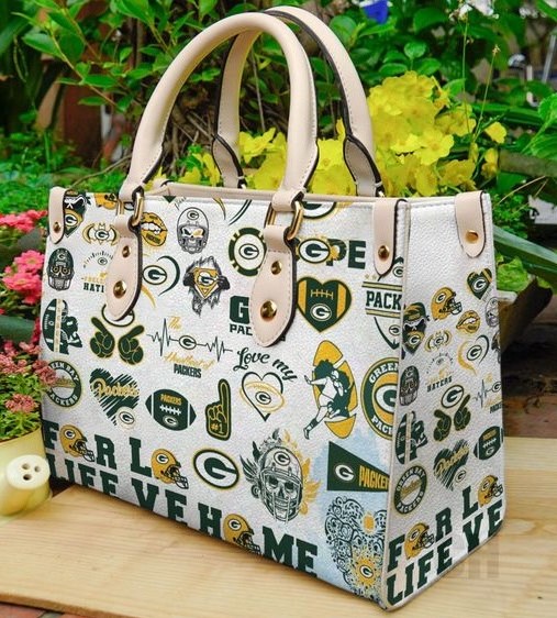 Green Bay Packers Women Leather Hand Bag.jpg