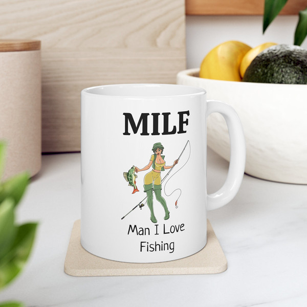 FUNNY COFFEE Mug Fishing Coffee Mug MILF Man I Love Fishing