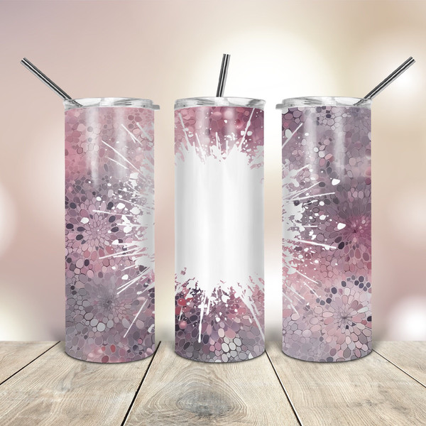 Gray Pink Sparkle 20 Oz skinny tumbler wrap tapered straight template digital download sublimation graphics  instant download  sublimation.jpg