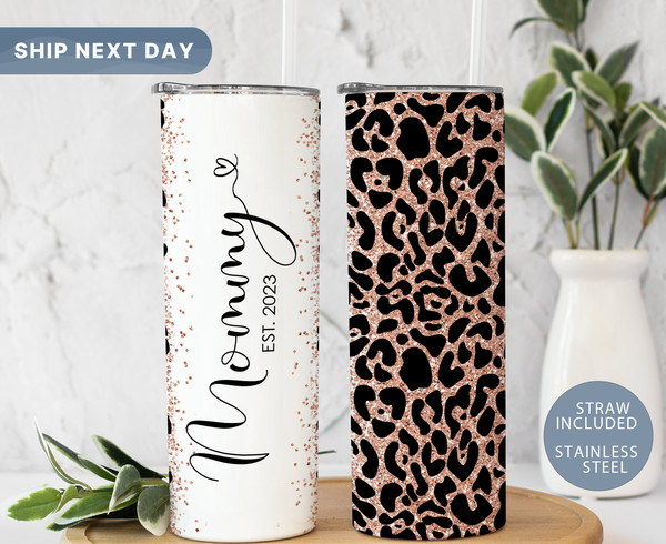 Mommy Cheetah Tumbler for Mothers Day, Grandmother Leopard Tumbler Cup, Mommy Travel Mug, Mom Gifts, Travel Mug for Mama, (TM-62CHEETAH).jpg