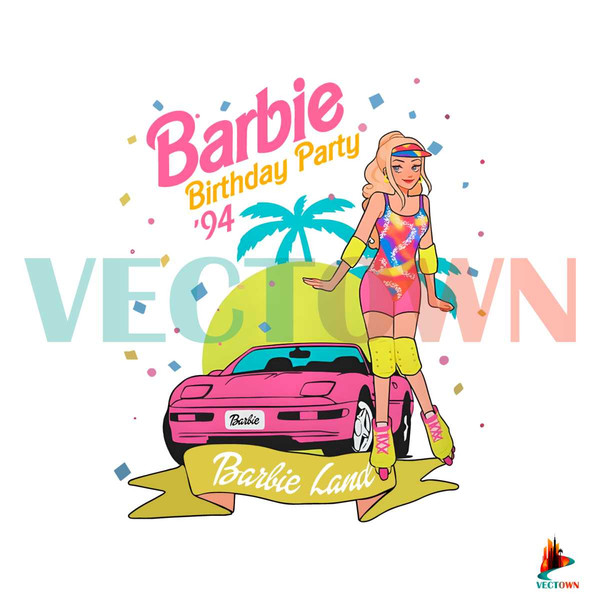 Barbie Birthday Party Come On Barbie Lets Go Party PNG File.jpg