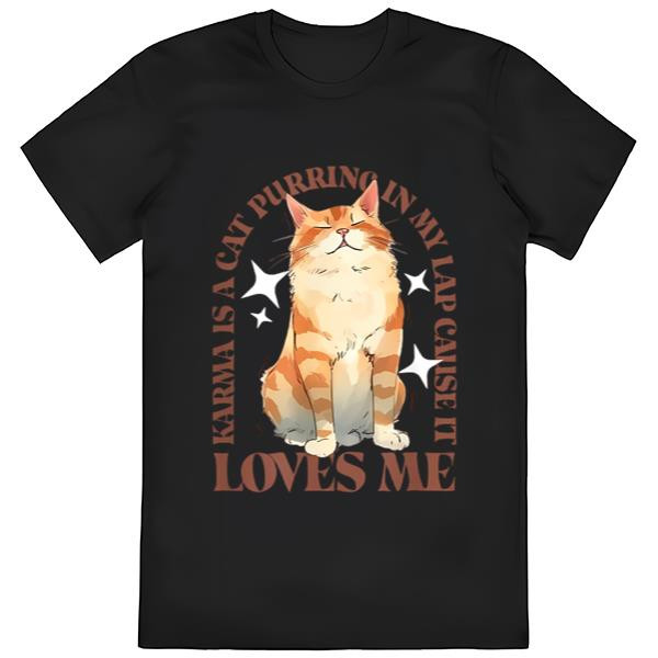 Karma Is A Cat T-Shirt Funny.jpg