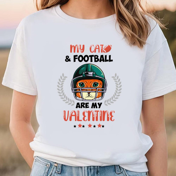 My Cat Football Valentine T-shirt.jpg