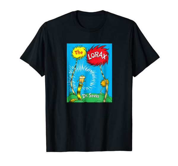 Buy Dr Seuss The Lorax Book Cover T-shirt - Tees.Design.png